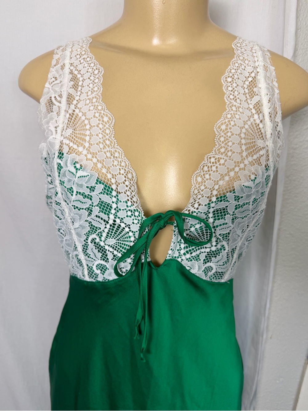 Free People Countryside Maxi Slip Dress green SMALL NWT - Picture 7 of 12
